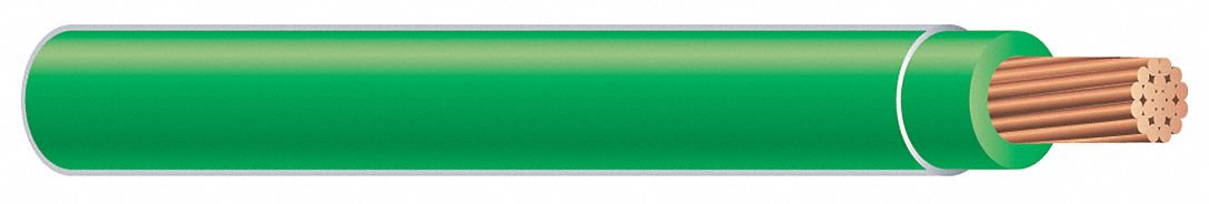 N0845 BuildingWire THHN Green 6AWG 100ft