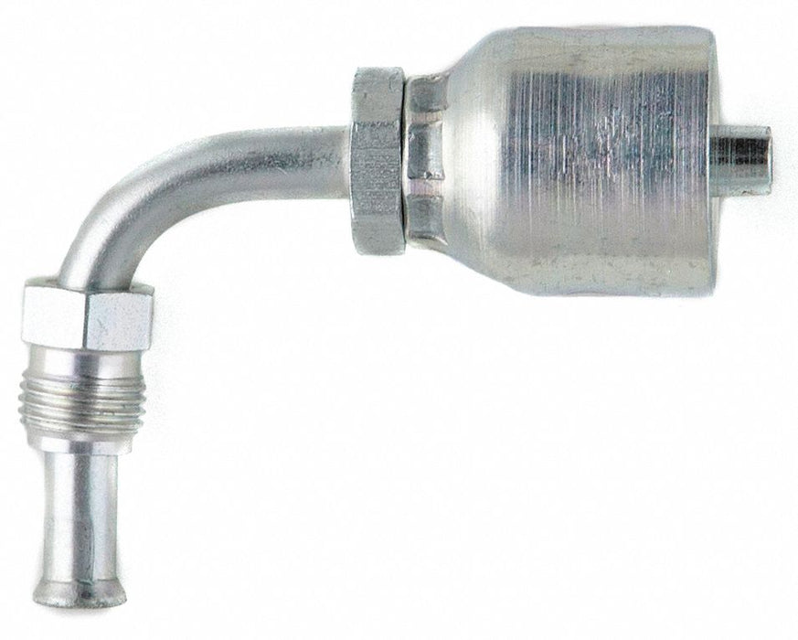 Crimp Fitting 90 Deg 3/8 ID 5/8 M