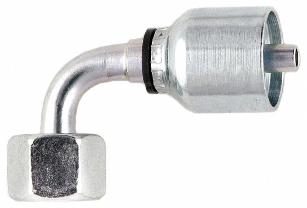 Crimp Fitting 90 Deg 1/4 I.D. F BSPP