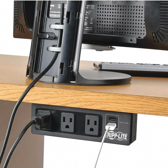 Surge Protector Outlet Strip 15.0A Black