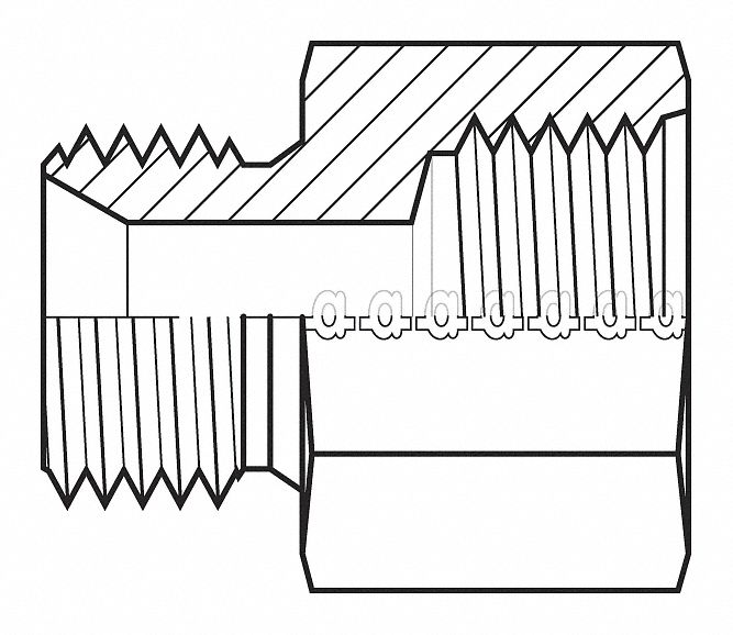 Hose Adapter 3/4 BSPP 3/4 ORB