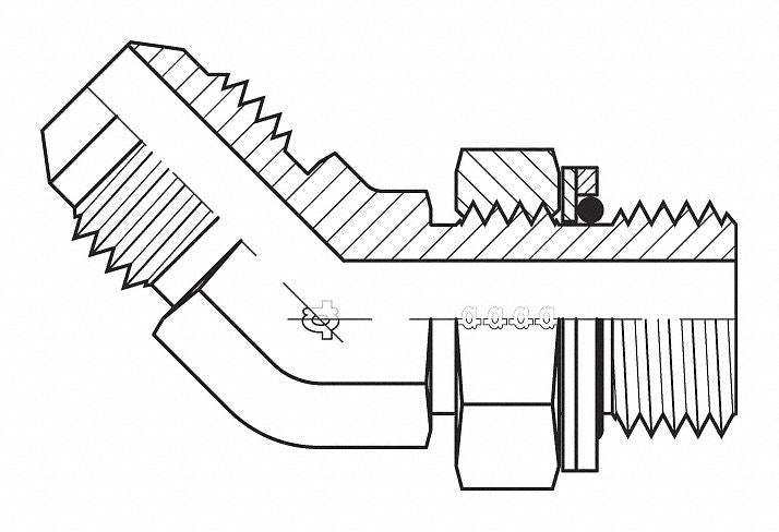Hose Adapter 1/2 JIC 1/2 BSPP