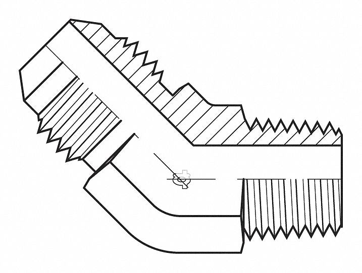Hose Adapter 5/8 JIC 1/2 BSPT