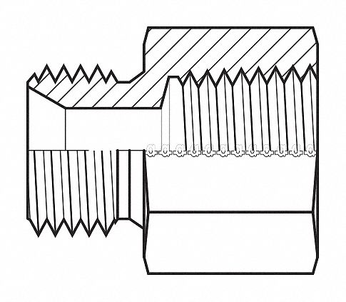 Hose Adapter 22 mm Metric 3/8 NPT