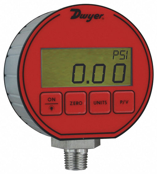K4245 Digital Pressure Gauge 3 Dial Size Red