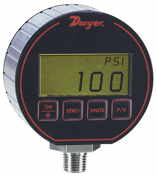 K4247 Digital Pressure Gauge 3 Dial Size Blk