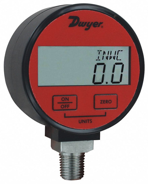 Digital Compound Gauge 3 Dial Size Red