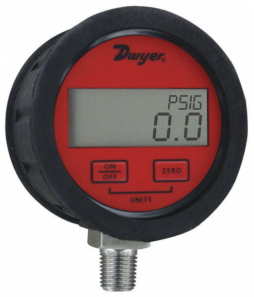 K4240 Digital Pressure Gauge 3 Dial Size Red