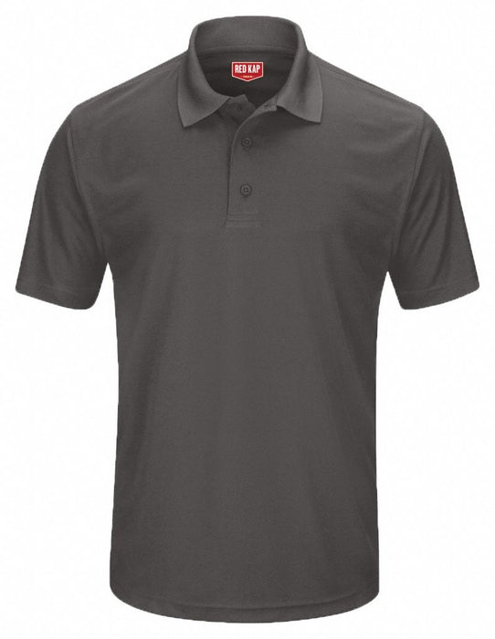 Short Sleeve Polo Mens S Charcoal/Gray