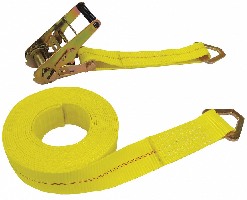 Tie Down Strap D-Ring Yellow
