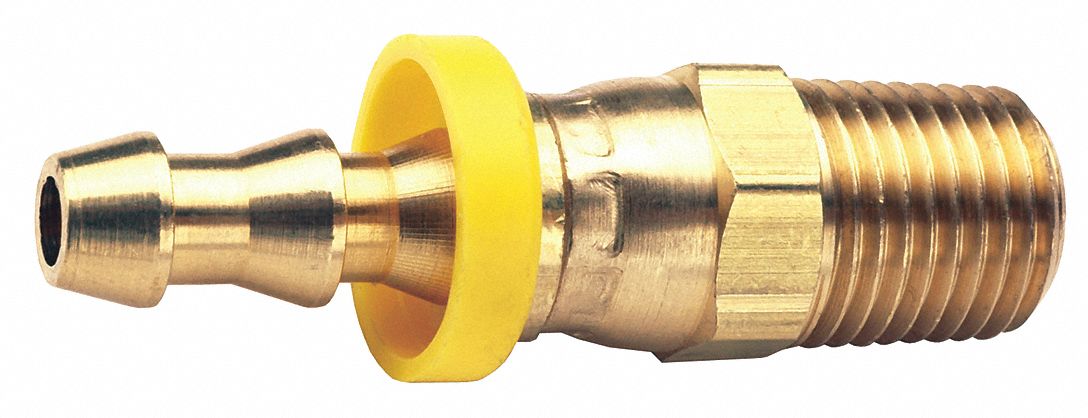 Push on Hose Fitting 3/8 x3/8 BarbxNPTF