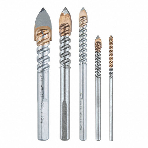 Glass and Tile Drill Bit Set Uncoated