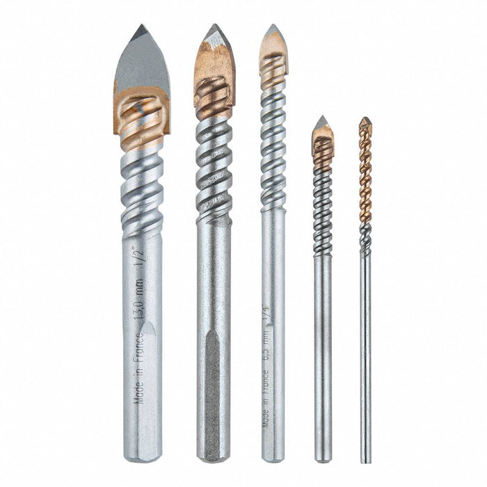 Glass and Tile Drill Bit Set Uncoated