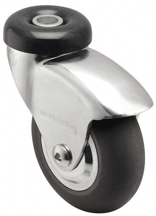 Bolt-Hole Caster 3 dia Swivel Rubber
