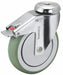 Bolt-Hole Caster 3 dia Swivel Rubber