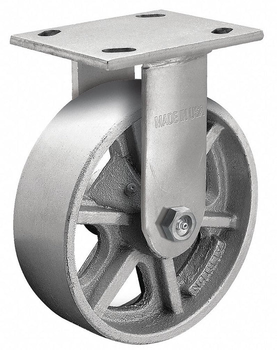 Plate Caster Rigid Iron 5 5/8 H