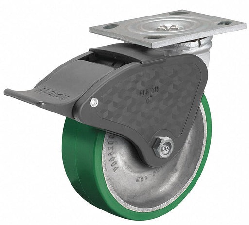 Plate Caster Swivel Polyurethane 6 1/2 H