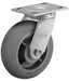 Plate Caster Swivel Rubber 7 1/4 H