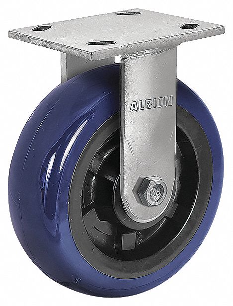 Plate Caster Rigid Polyurethane 5 5/8 H