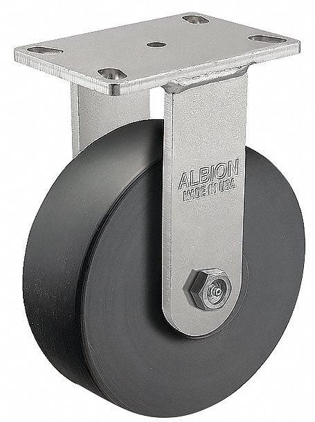 Plate Caster Rigid Polyolefin 7 1/2 H