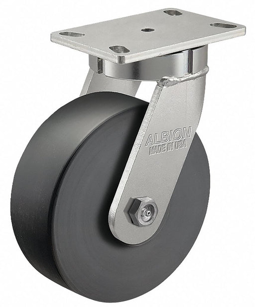 Plate Caster Kingpinless Swivel 11 1/2 H