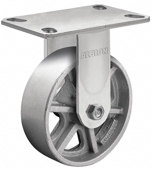 Plate Caster Rigid Iron 6 1/2 H