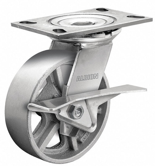 Plate Caster Swivel Iron 7 1/2 H