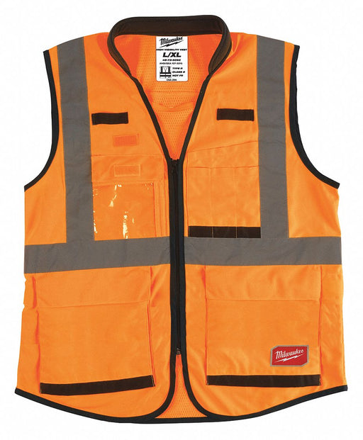 High Visibility Vest L/XL Orange/Red