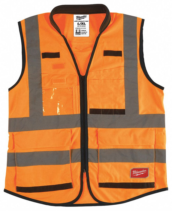 K2426 High Visibility Vest L/XL Orange/Red
