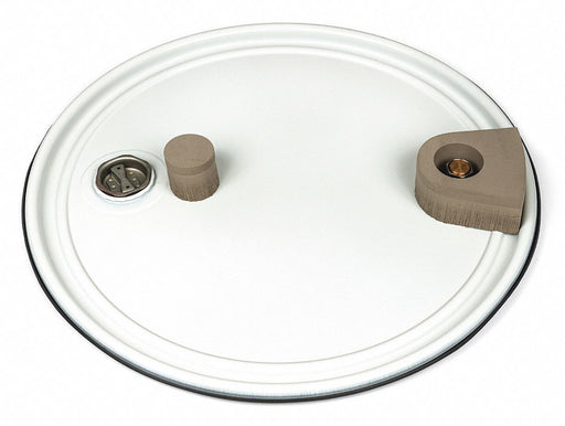 Drum Cover White Steel 22.5 in L