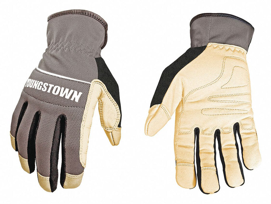 Leather Gloves Gray Grade A 2XL PR