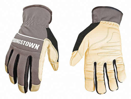 Leather Gloves Gray Grade A Unlined L PR