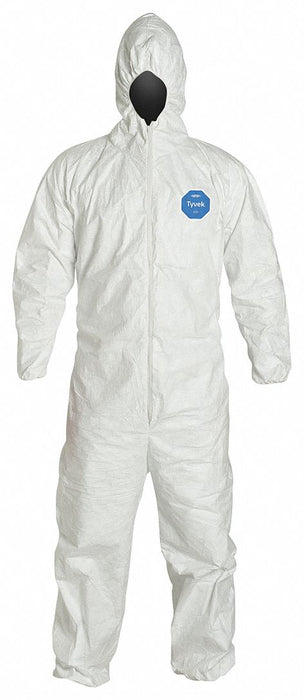 D2198 Hooded Coveralls 7XL Wht Tyvek 400 PK25