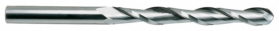 Ball End Mill Single End 3/16 Carbide