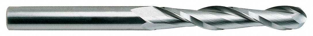 Ball End Mill Single End 1/8 Carbide
