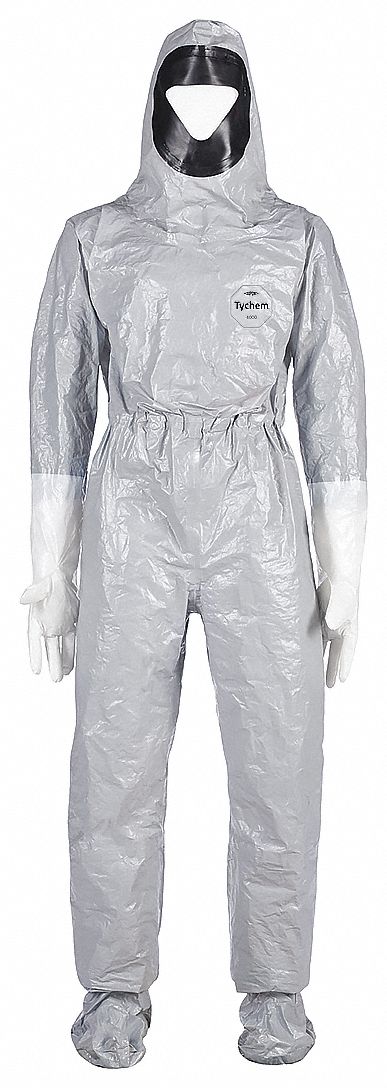 Hooded Coverall L Gray Tychem(R) 6000