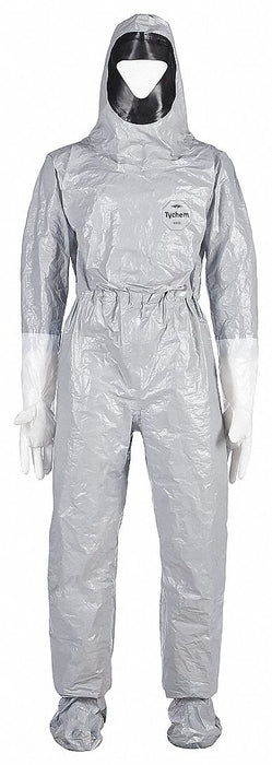 Hooded Coverall XL Gray Tychem(R) 6000