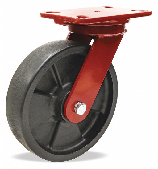 Plate Caster Swivel Nylon 9 3/4 H
