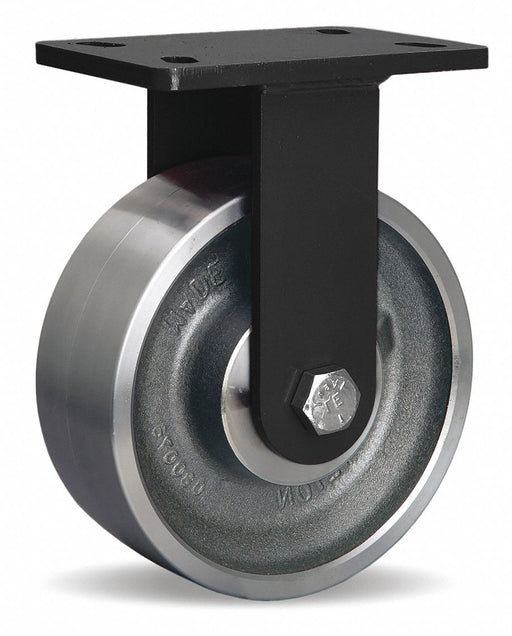 Plate Caster Rigid Steel 10 1/4 H