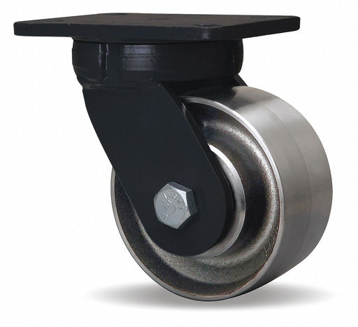 Plate Caster Swivel Steel 8 H