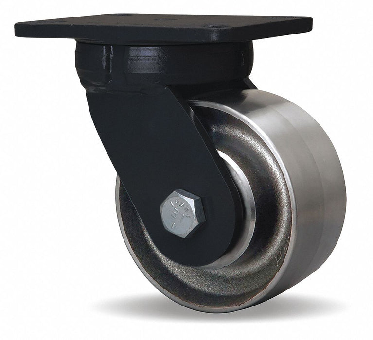 Plate Caster Swivel Steel 8 H