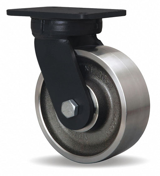 Plate Caster Swivel Steel 10 1/2 H