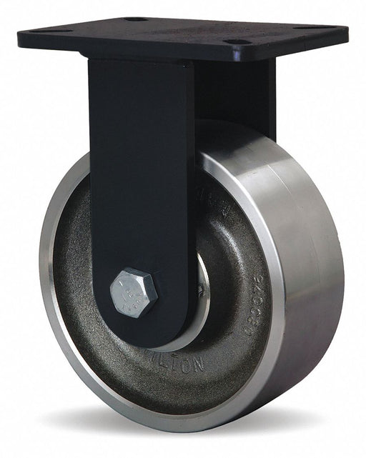 Plate Caster Rigid Steel 10 1/2 H