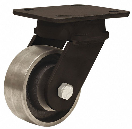 Plate Caster Swivel Steel 5 5/8 H
