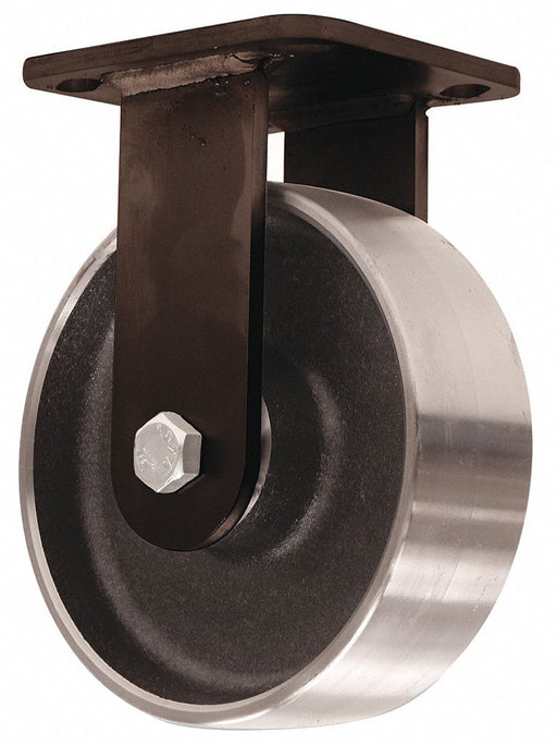 Plate Caster Rigid Steel 5 5/8 H