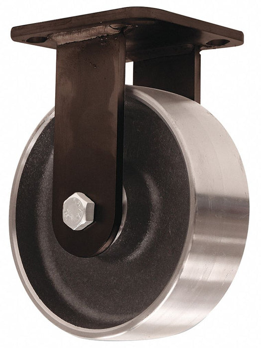 Plate Caster Rigid Steel 5 5/8 H
