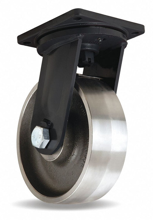 Plate Caster Swivel Steel 15 1/2 H
