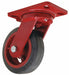 Plate Caster Swivel Rubber 7 3/4 H
