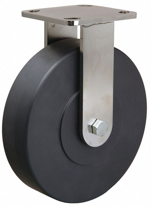 Plate Caster Rigid Nylon 9 3/4 H