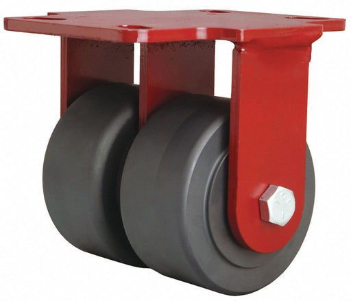 Plate Caster Rigid Nylon 5 5/8 H